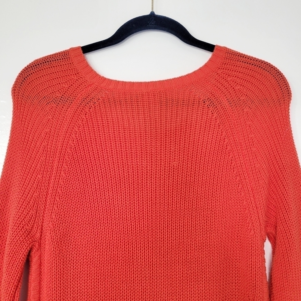 Tommy Bahama Orange Long Sleeve Beach Side Zip Sweater Dress Size Medium - Picture 6 of 10